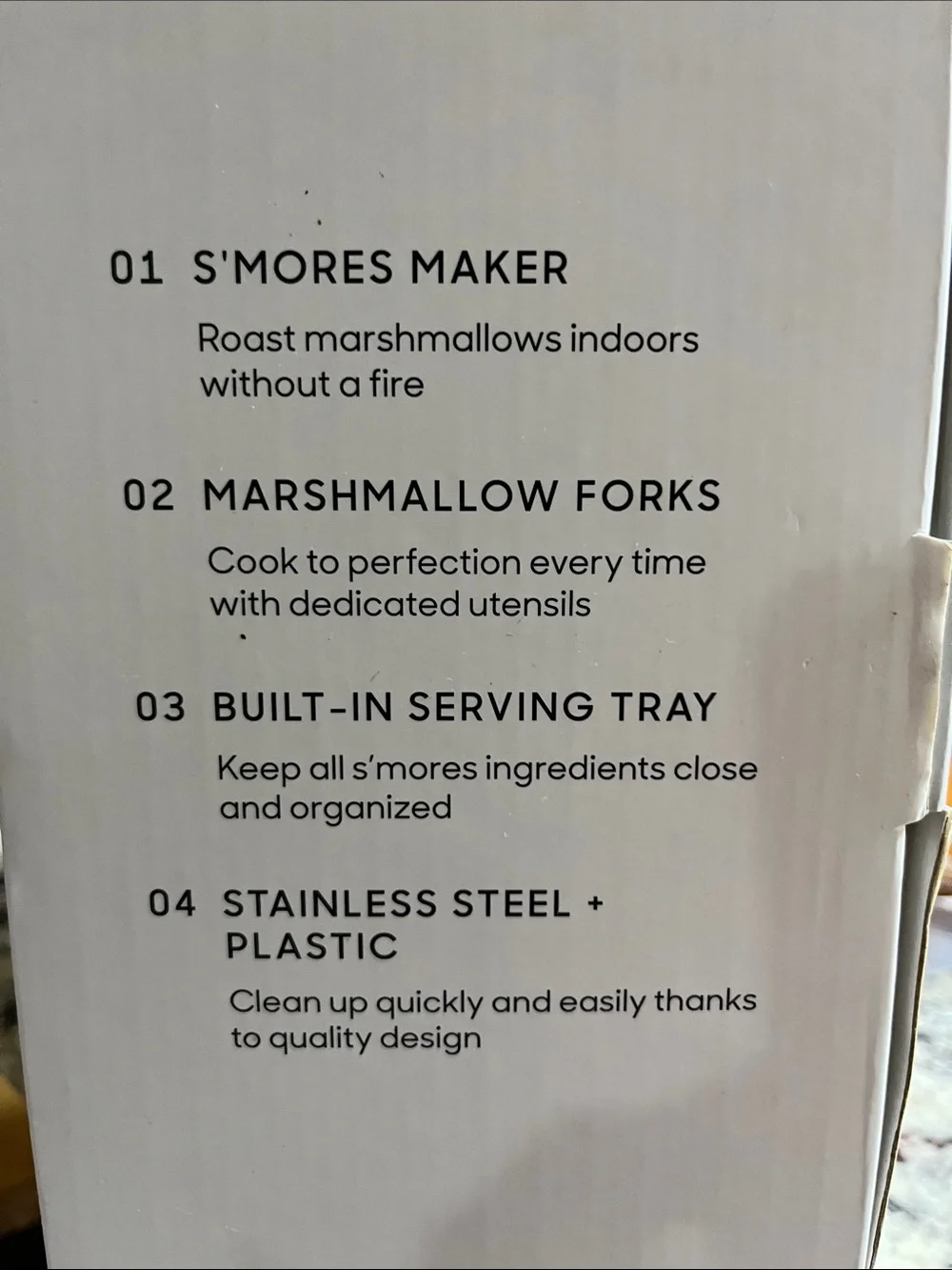 NEW Sharper Image Silver and Red S'mores Maker with Serving Tray